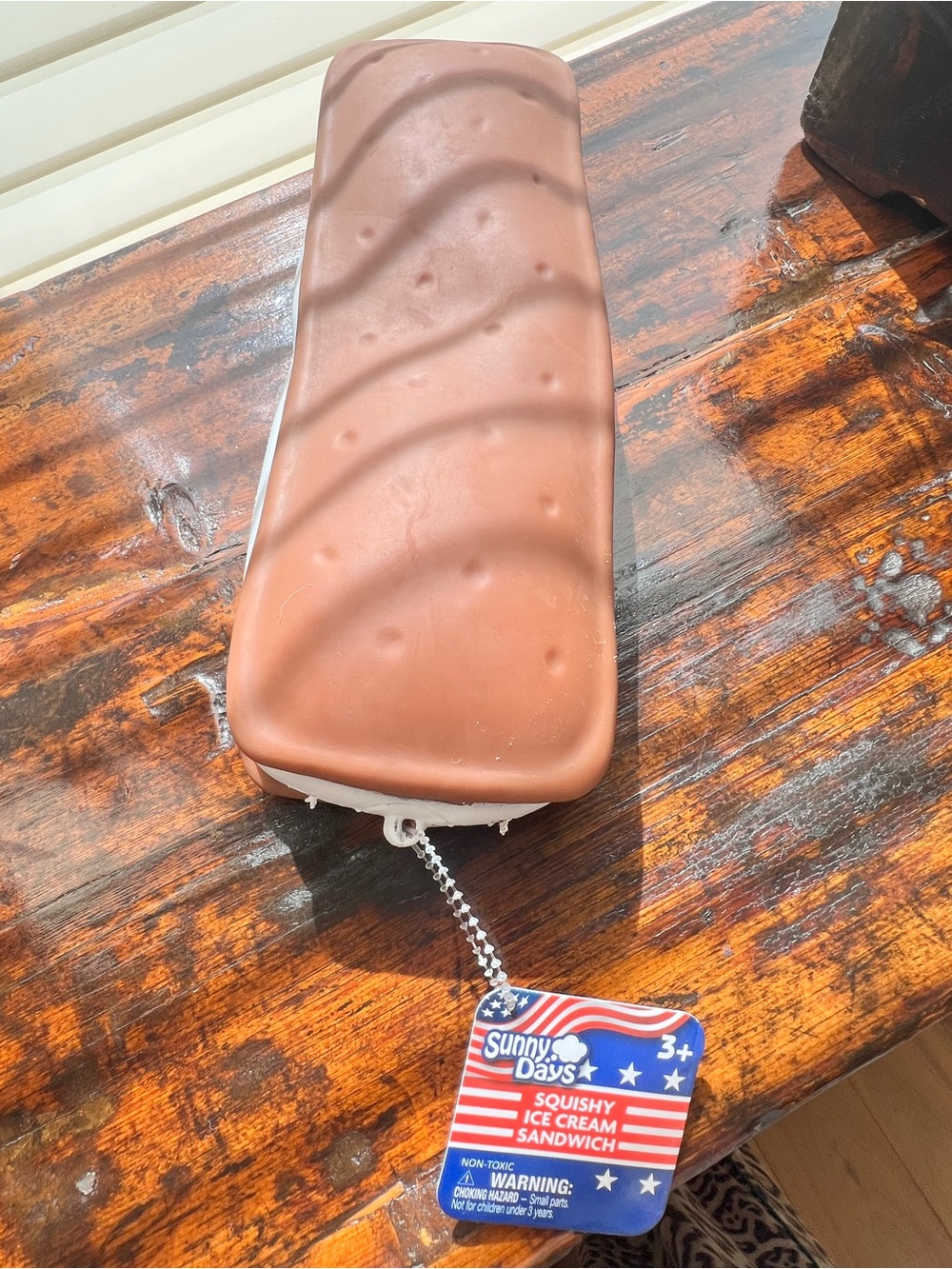 Sunny Days Squeeezy Brown Ice Cream Sandwich Squishy